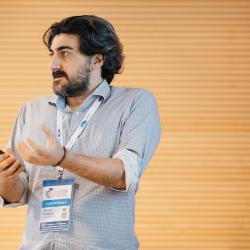 Person giving a presentation