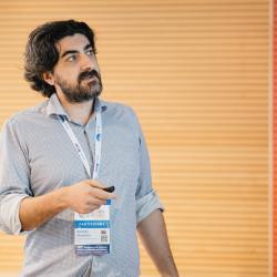 Person giving a presentation