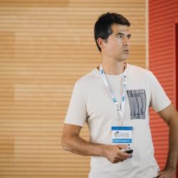 Person giving a presentation