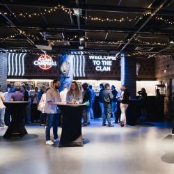 People talking in a bar