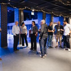 People talking in a bar