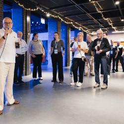 People talking in a bar