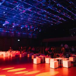 Audience listening to a concert