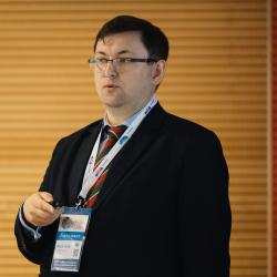 Person giving a presentation