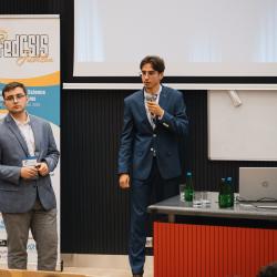 People giving a presentation