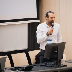 Person giving a presentation