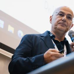 Person giving a presentation