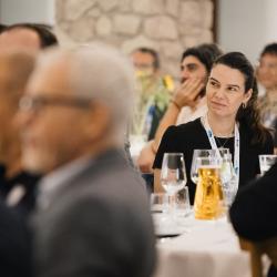 People sitting at tables