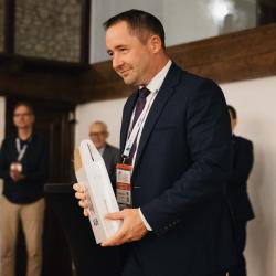 Person receiving a gift